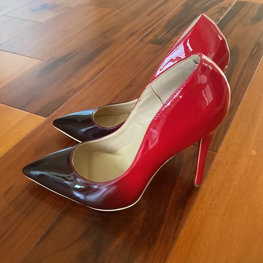 Red ombré high heels - Picture 4 of 9